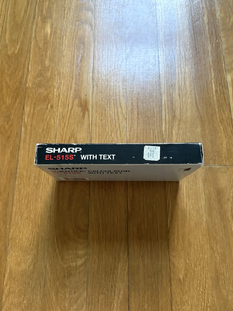 New SHARP EL-515S Scientific Solar Cell Calculator + Case & Book