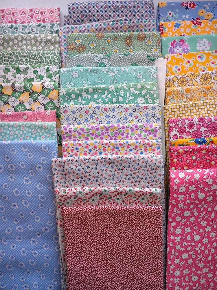 Quilting Cotton Bundle 4.5 #  30  Approximately  Half Yard Cuts