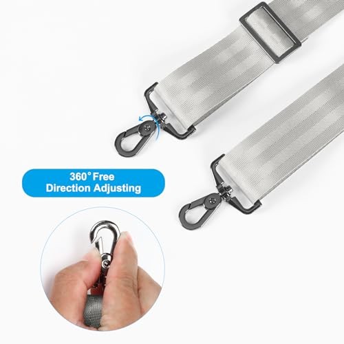 Shoulder Strap,Soft Adjustable Breathable Universal Replacement 59 inch Gray