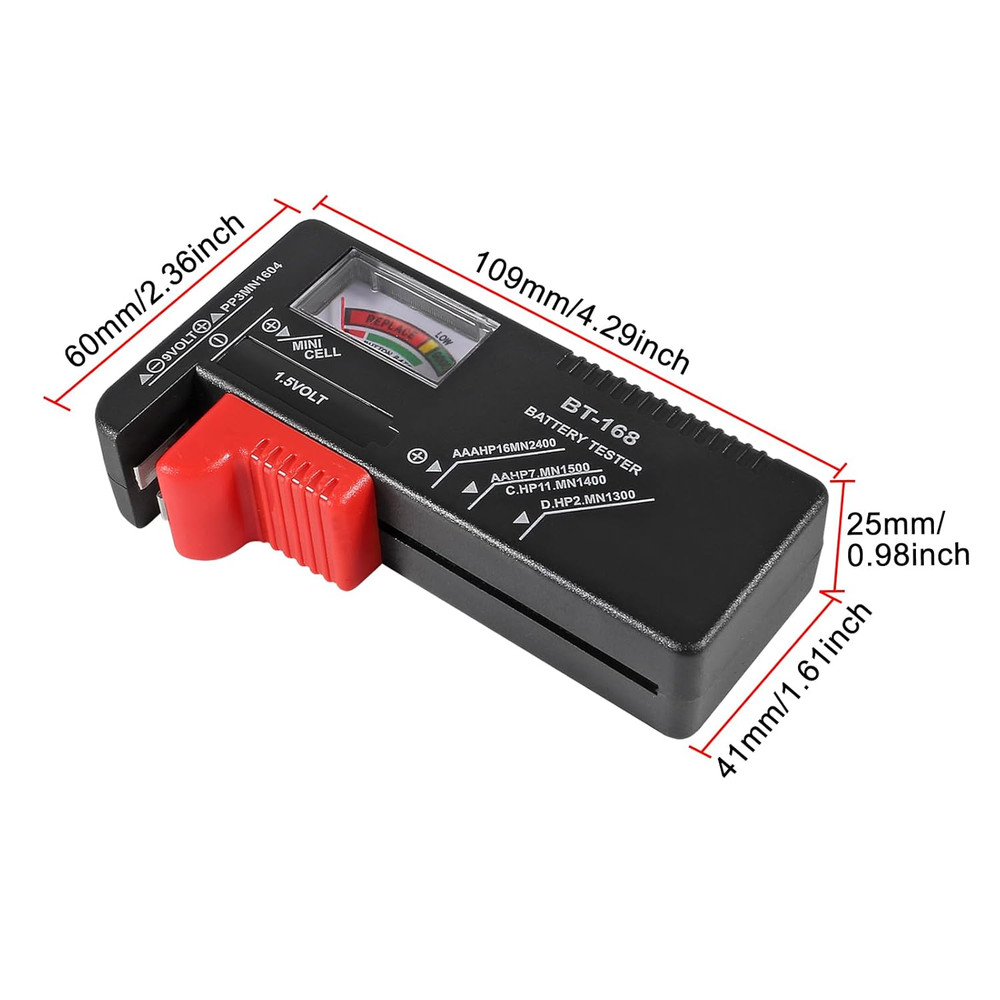 4Pack Battery TesterUniversal Checker Small 4PCS