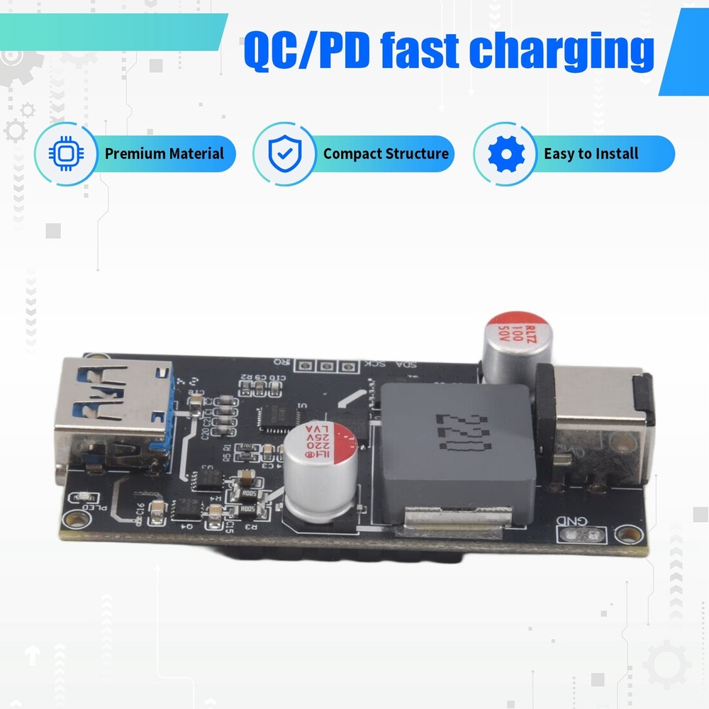 DC6-30V, 140W, Intelligent Multi-Protocol Fast Charging Module with Support 7577