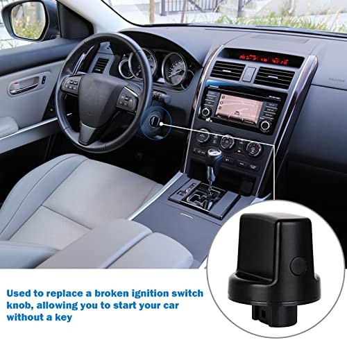 Ignition Key Knob Push Turn Switch Compatible with 2007-2015 CX-9 2006-2015