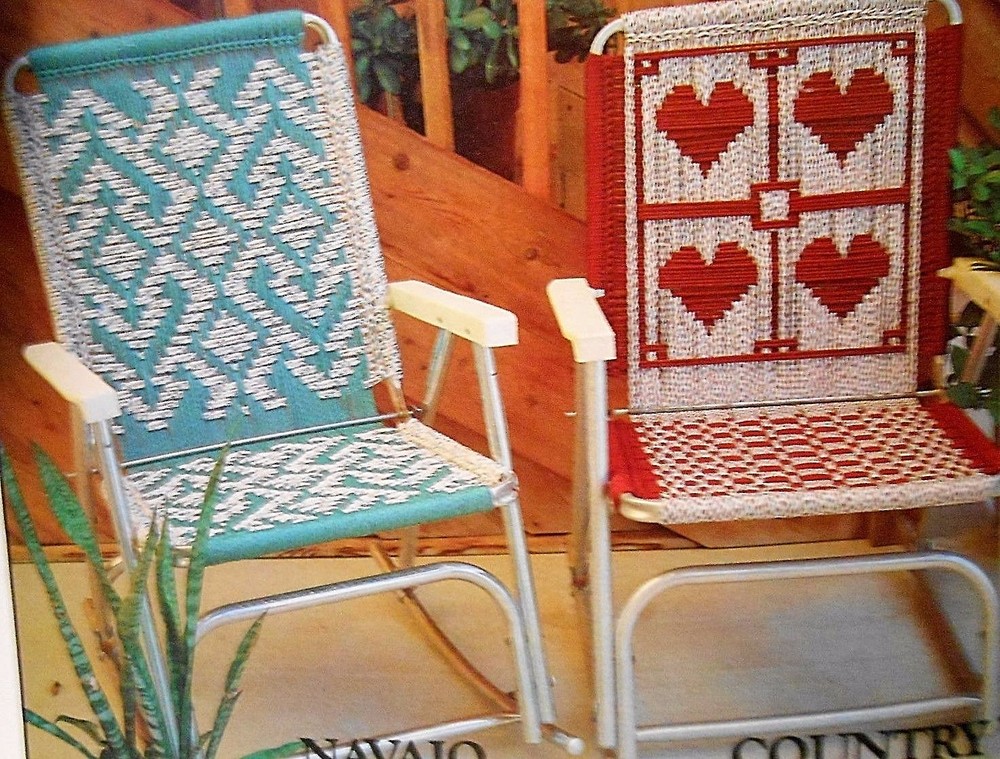 Macrame Lawn Chair PATTERNS: seats; 15 geometric designs