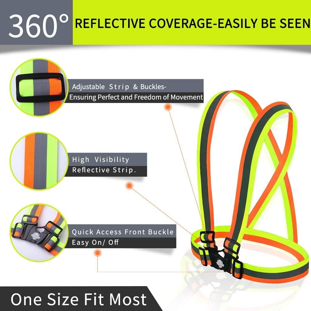 360° Reflection Safety Vest - Lightweight, Quick-Release Buckle for Active Users