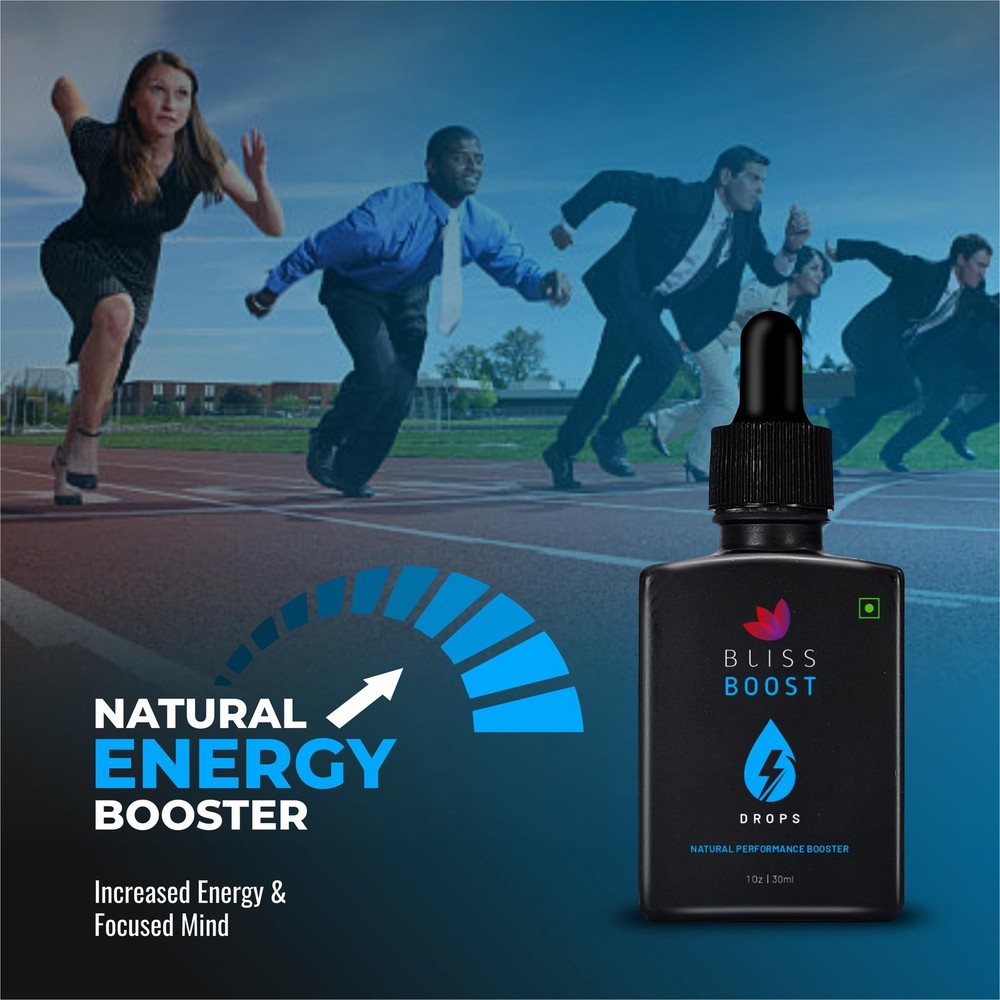 Bliss Wellness Boost Herbal Energy Drops 60 Serves