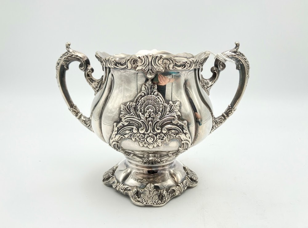 Silver Plate Handled Sugar 'Christopher Wren' by Wallace Silver Co. -A31543