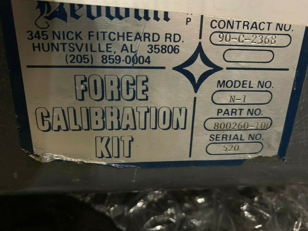 Beowulf Force Calibration Kit N-1 800260-100