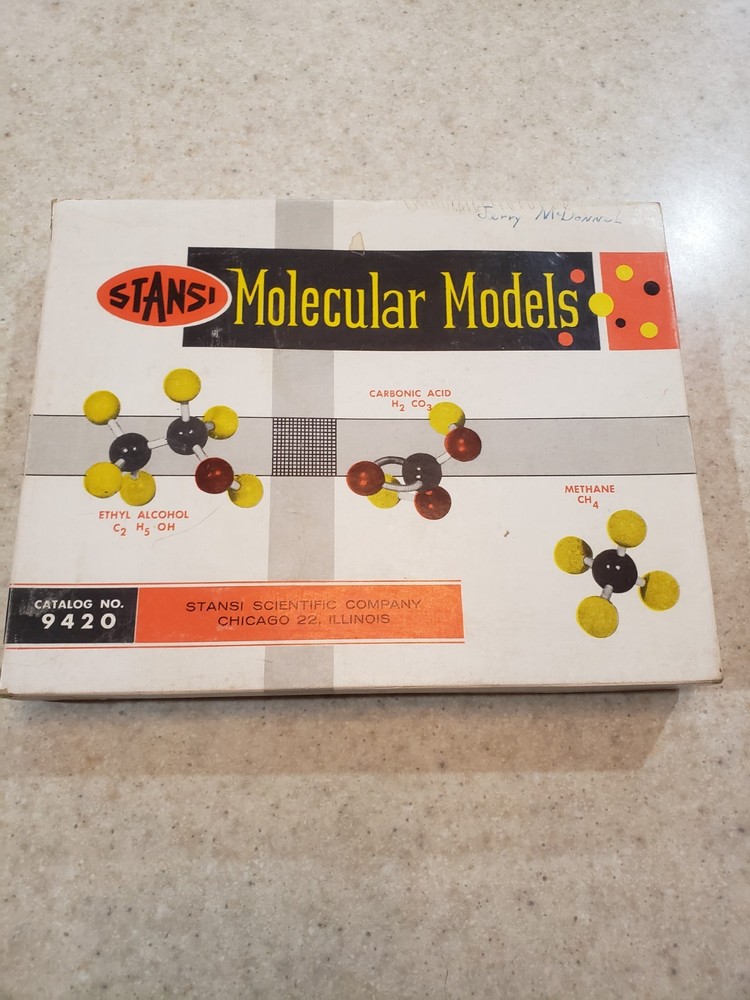 Stansi Molecular Model No. 9420 1950's 98% Complete