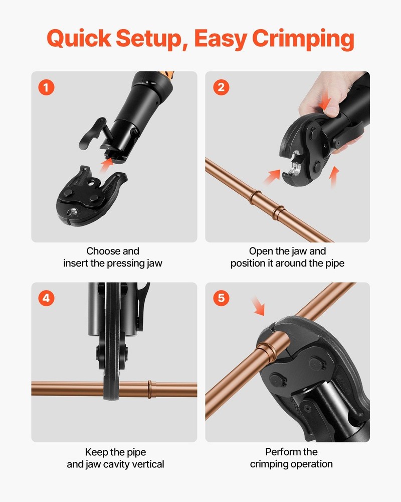 1/2" ProPress Jaw for Copper Pipes, Compact