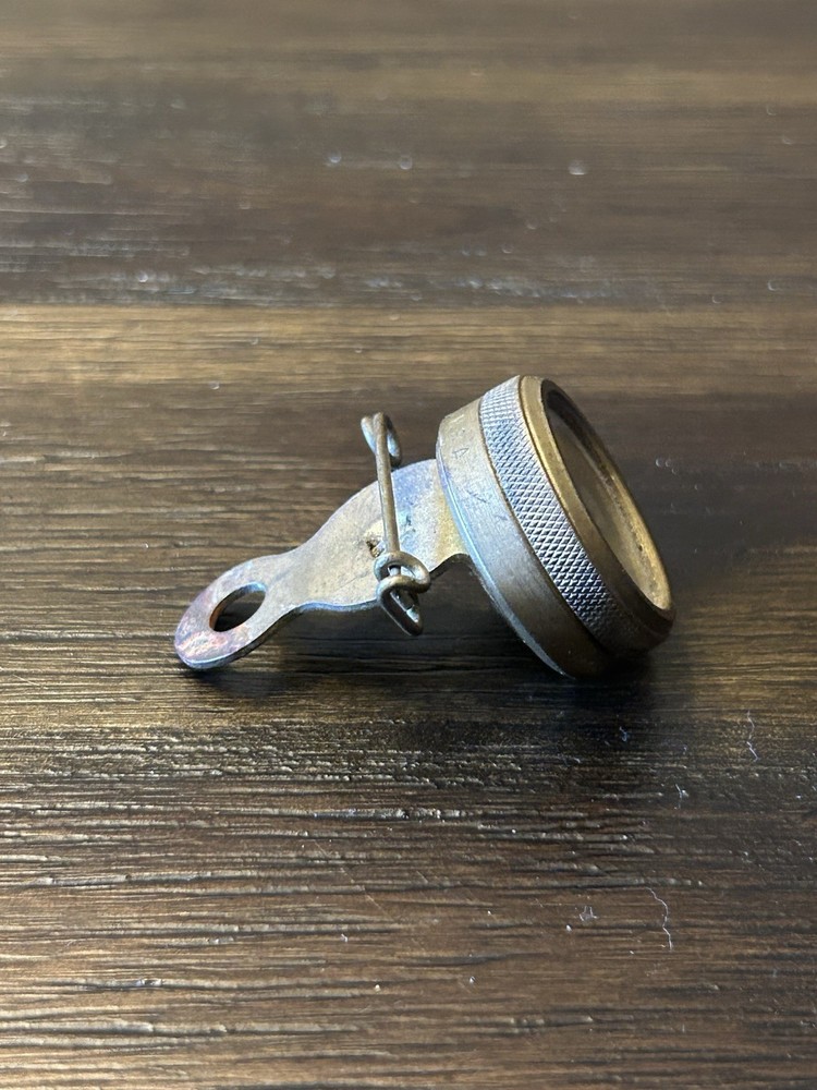 Marble's Gladstone Michigan brass compass pin back