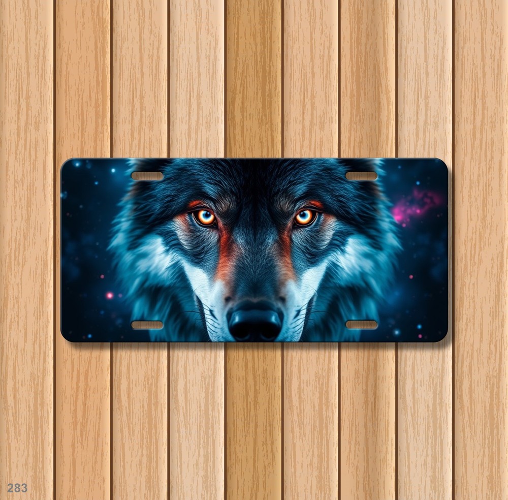 Bold Wolf License Plate Personalized Vanity Plate Unique Gift