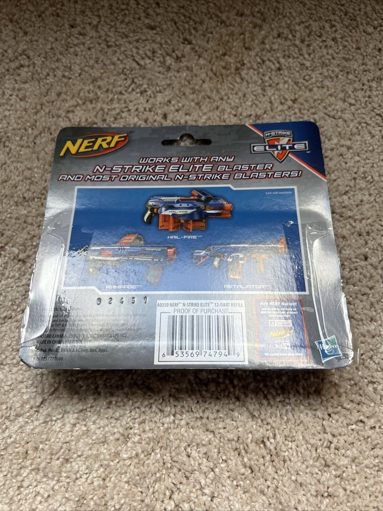 NERF N-Strike Elite 12 Dart Refill Pack One Size, Multicolor