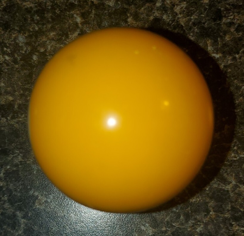 Replacement Pool Ball 1 Ball Solid Yellow Billiard Ball