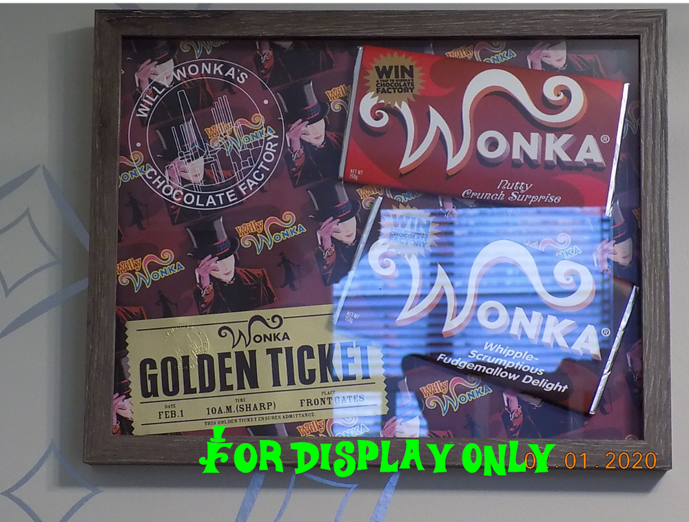 Willy Wonka Golden Replica Ticket - Screen Accurate Art Work