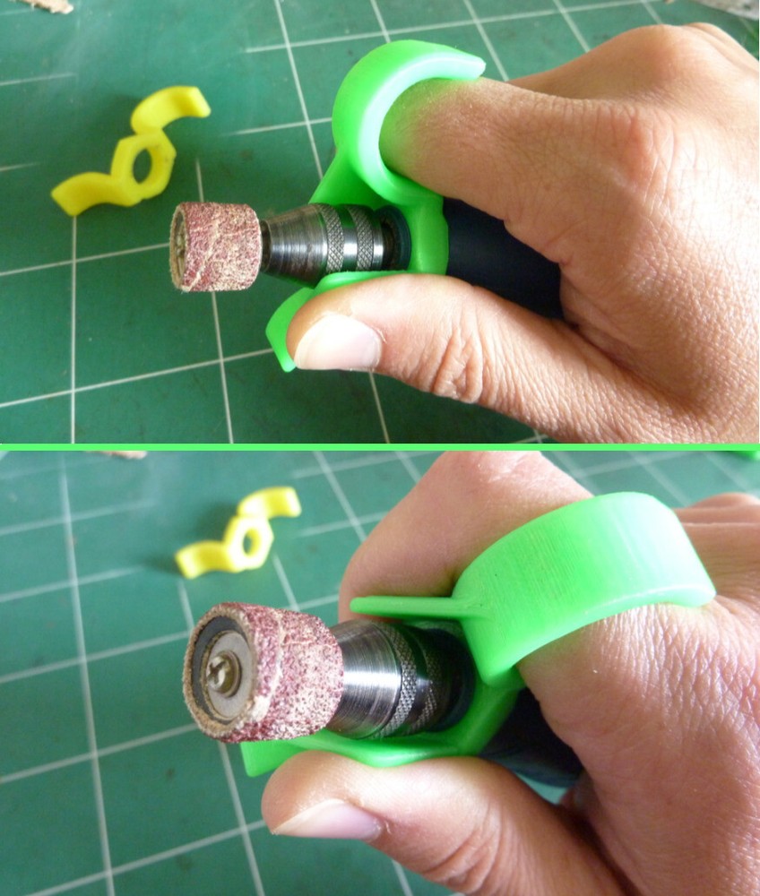 Precision Handle with Finger Protection Guard for mini-drill Dremel