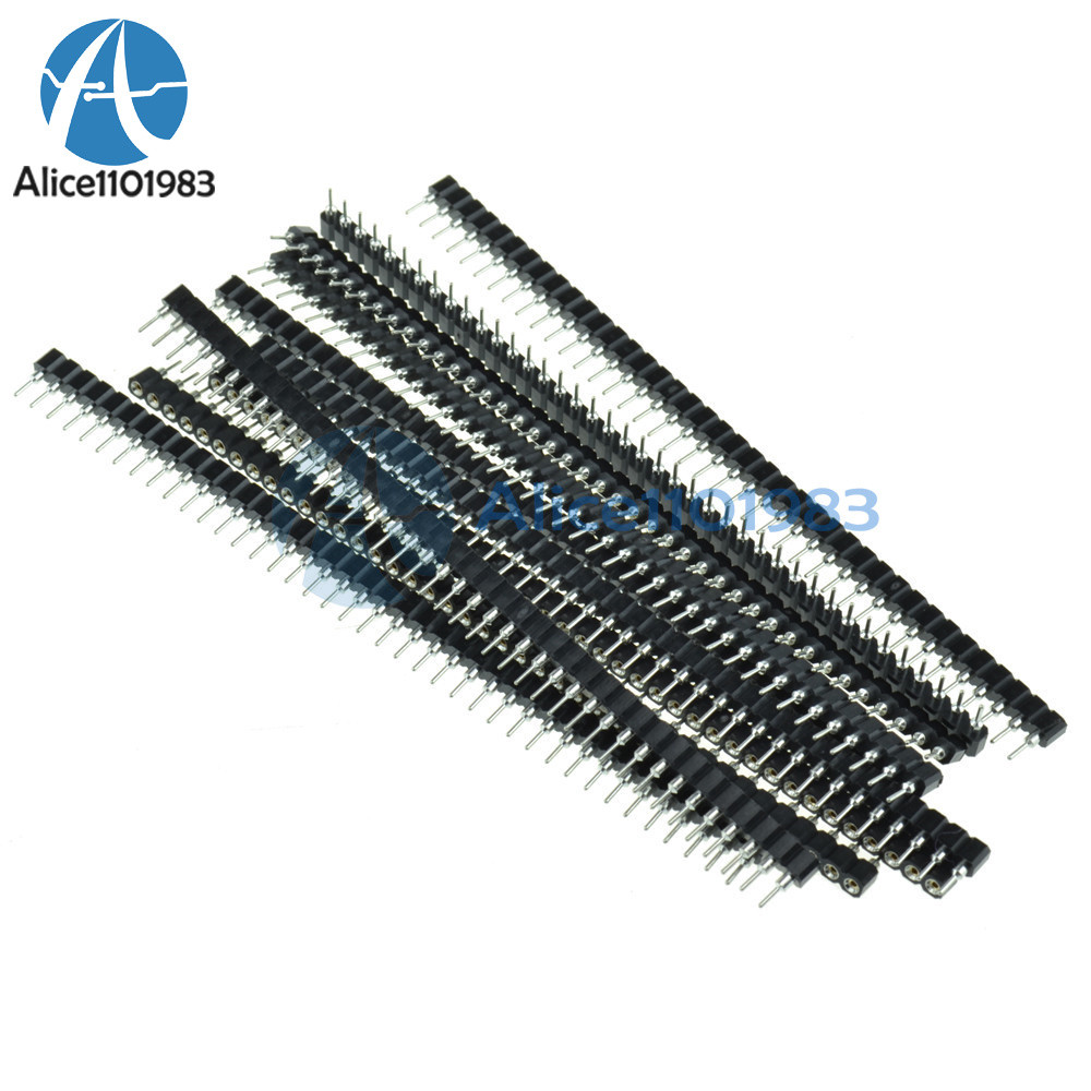 10PCS Strip Tin PCB Female IC Breakable 40pin Single Row Round Header Socket