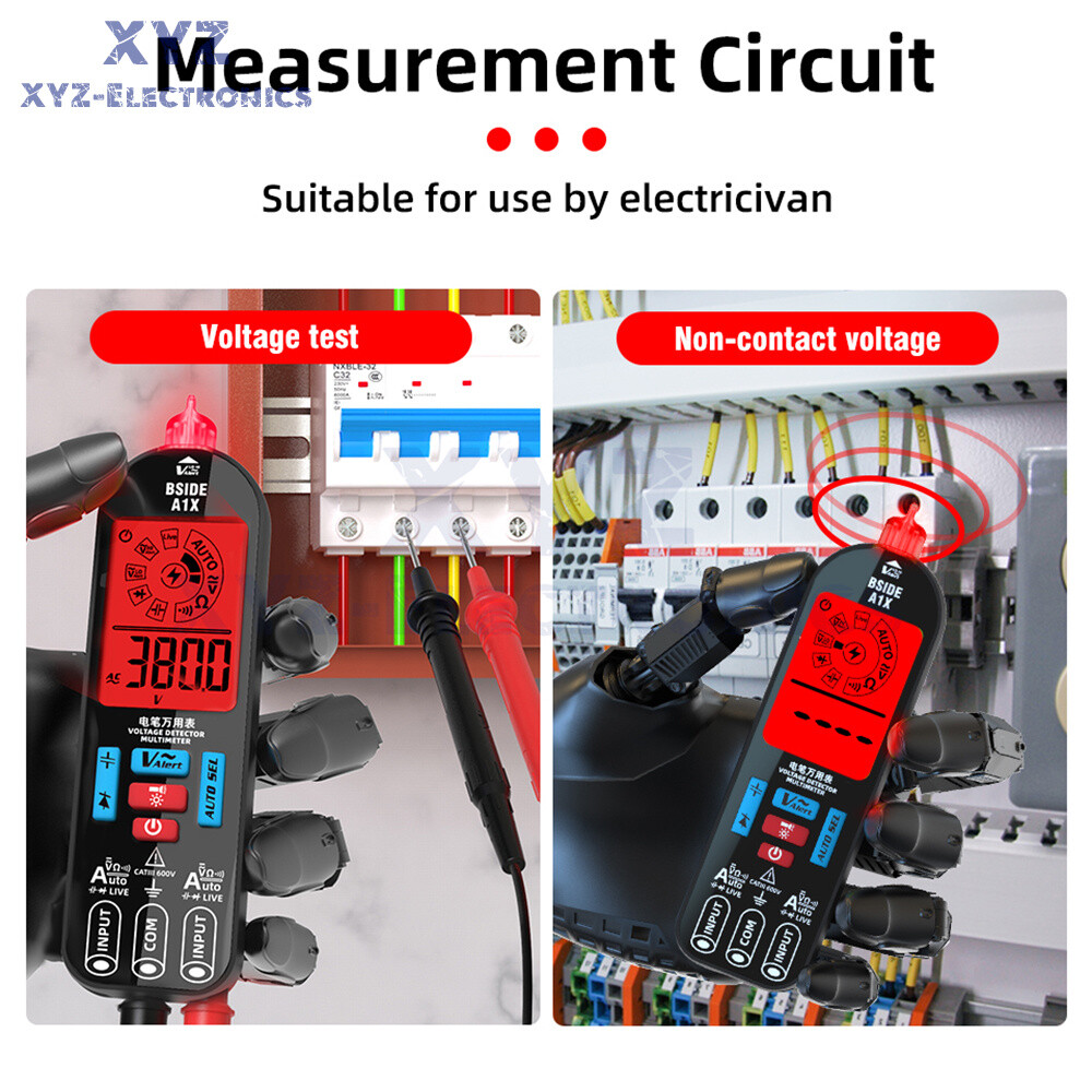 A1X Mini Multimeter LCD Digital DC/AC Voltage Resistance Tester Voltage Detector