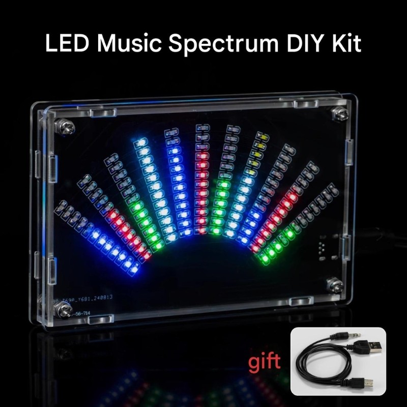 Interactive Sound Spectrum Analyzers Kit With Adjustable Parameters And Detailed