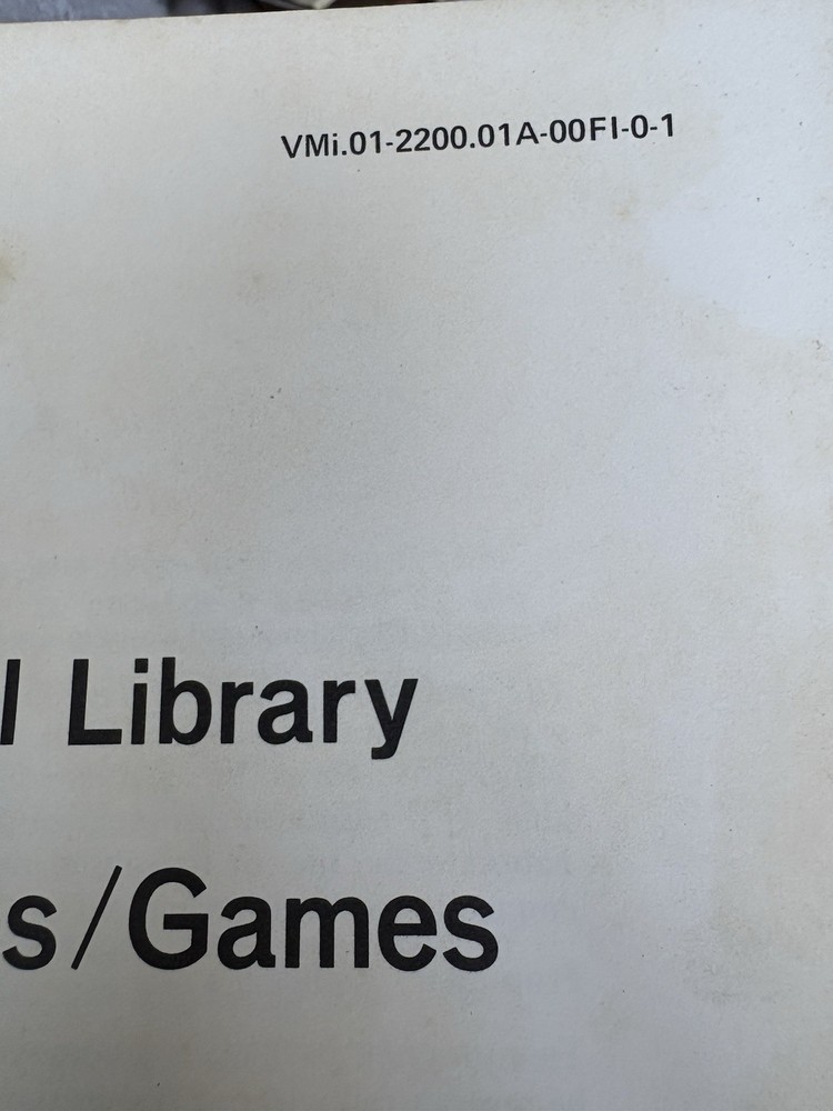 Wang "Basic" Language Programming Manuals: System GLBR 22B 2200 (1973) In Binder