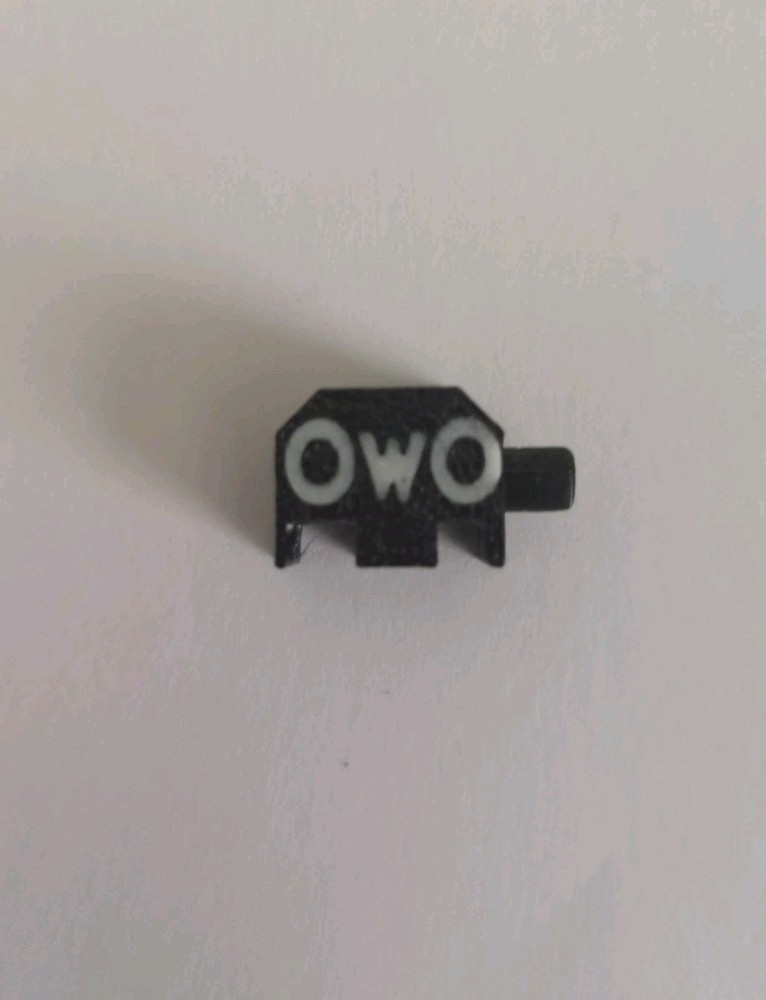 Airsoft Backplate Switch OwO 3D Printed Non-Functional Airsoft Cosmetic