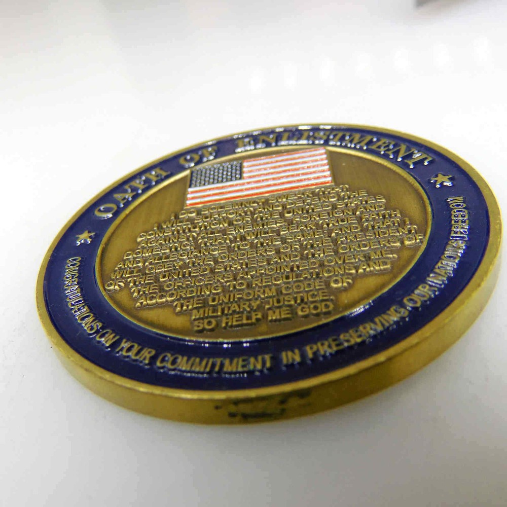 USS ASHLAND LSD 48 CHALLENGE COIN