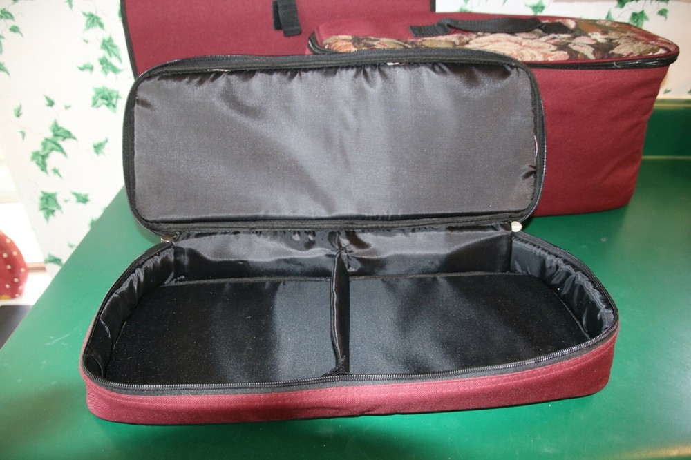 Set of 3 Sewing, Needlework, Crafts Project Cases Totes, Cases, Organizers