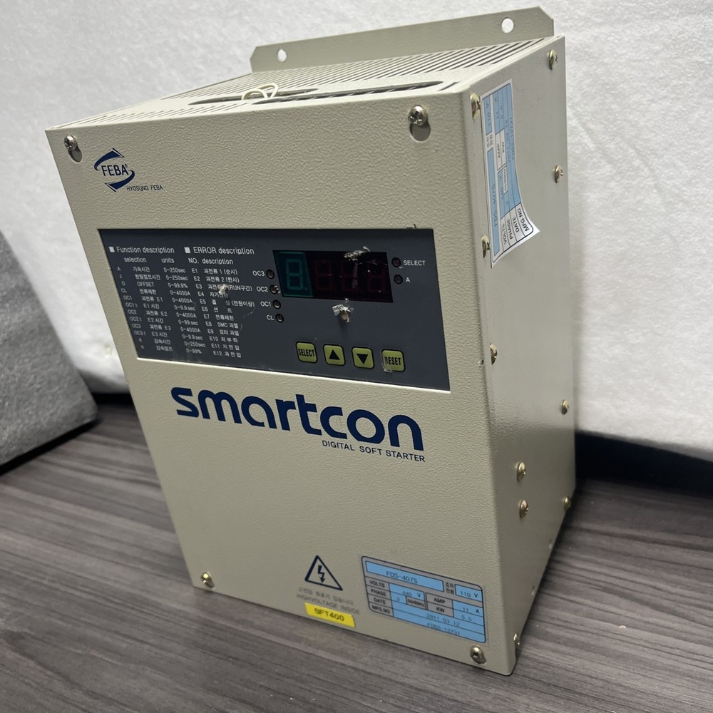 Smartcon FDS-407S Digital Soft Starter 110v - 440v Untested Read Description