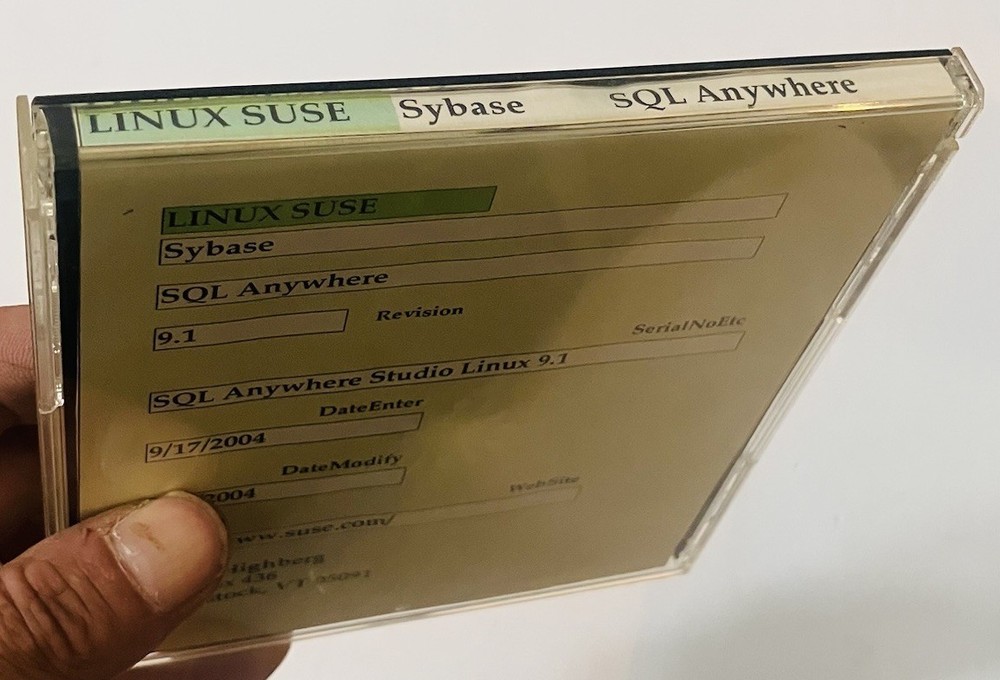 SQL Anywhere Studio Linux v9.0 Developer Edition (2004) Sybase CD Excellent Rare