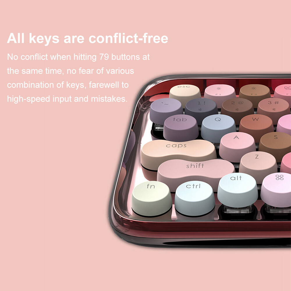 Lofree wireless Bluetooth mechanical keyboard for Windows iOS Mac Android