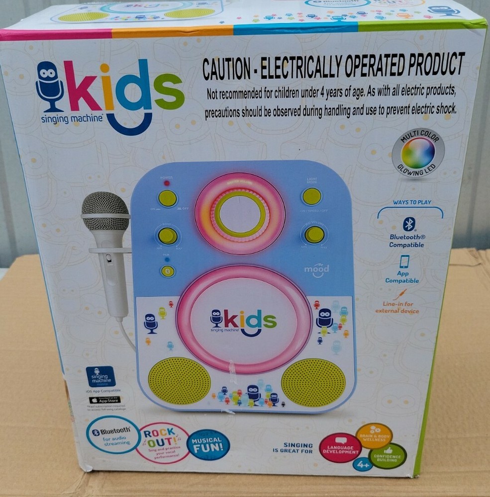 💥 Singing Machine SMK250BG Kids Bluetooth Karaoke System