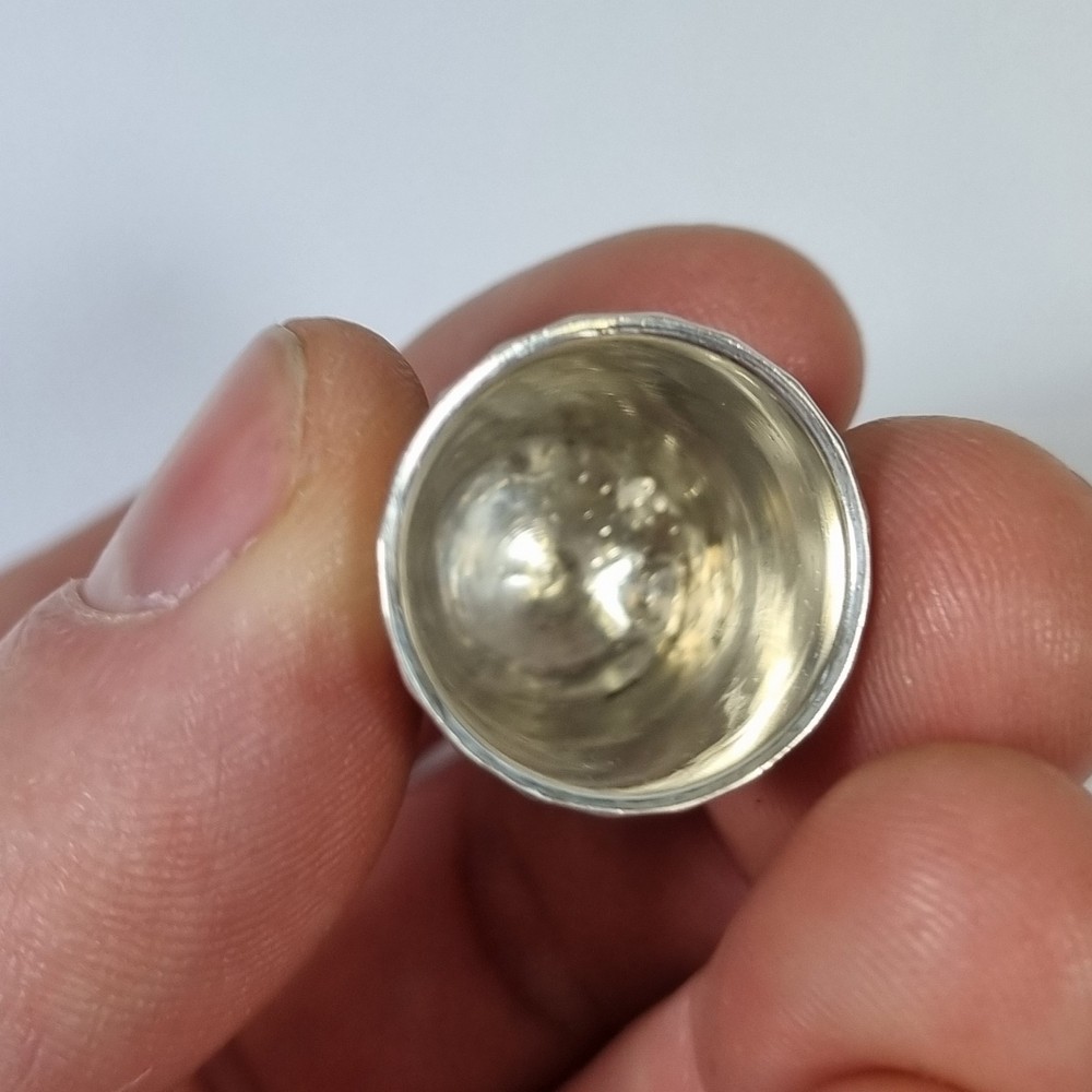 Antique Solid Silver Thimble Chester 1896 Charles Horner