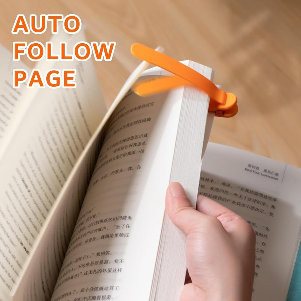 Effortless Page Tracking with 3pcs Silicone Automatic Bookmarks - Pink