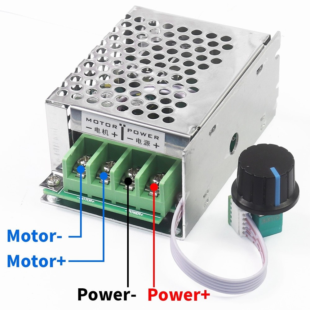 10-60V PWM DC Motor Variable Speed Controller Regulator Dimmer 12V 24V 36V 20A