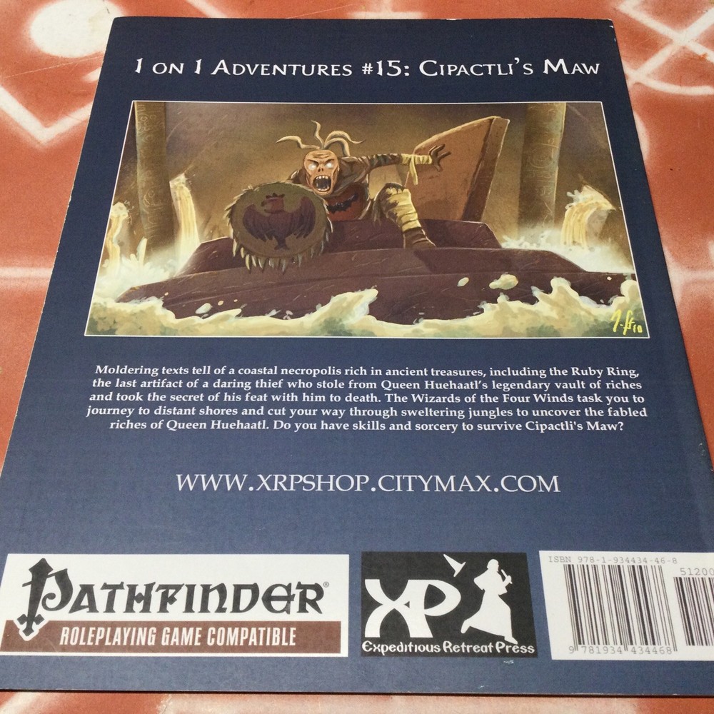 Cipactli’s Maw ~ 1 On 1 Adventures #15 ~ Pathfinder Adventure Module