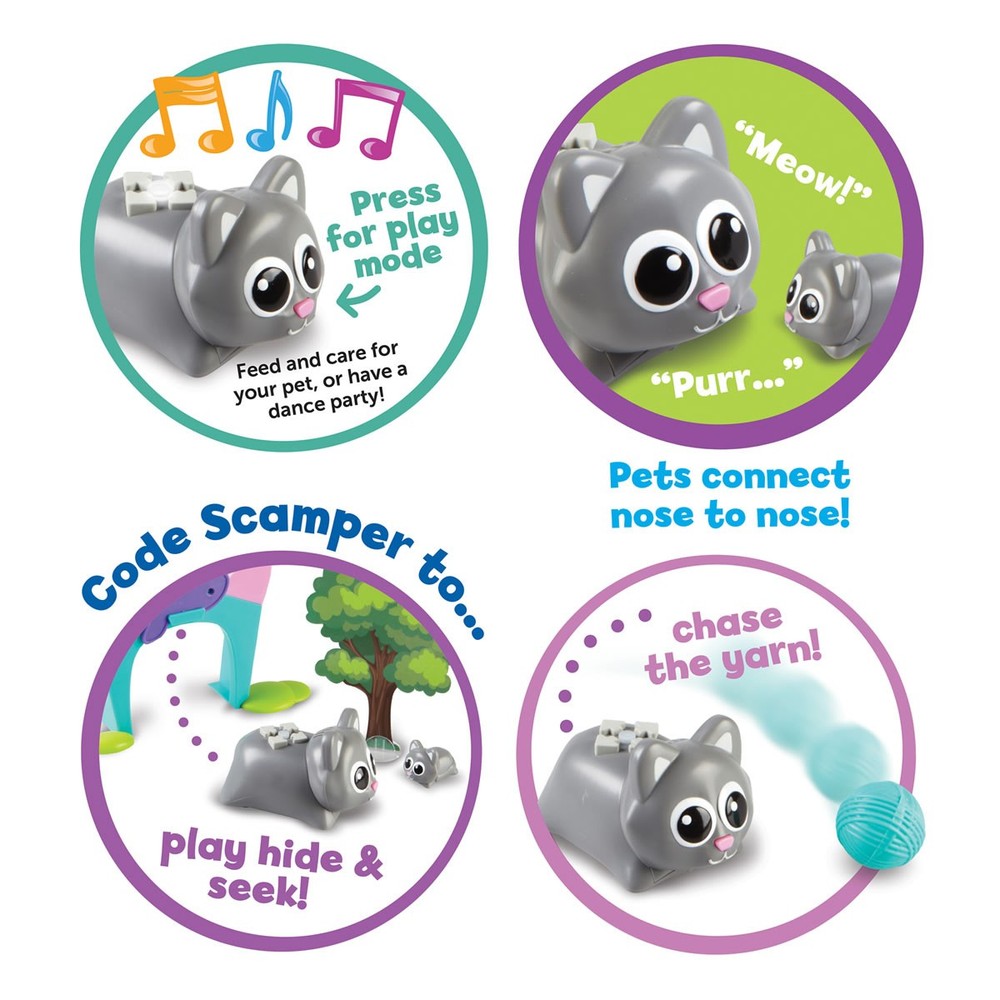Learning Resources Coding Critters - Scamper & Sneaker - 22 Pieces