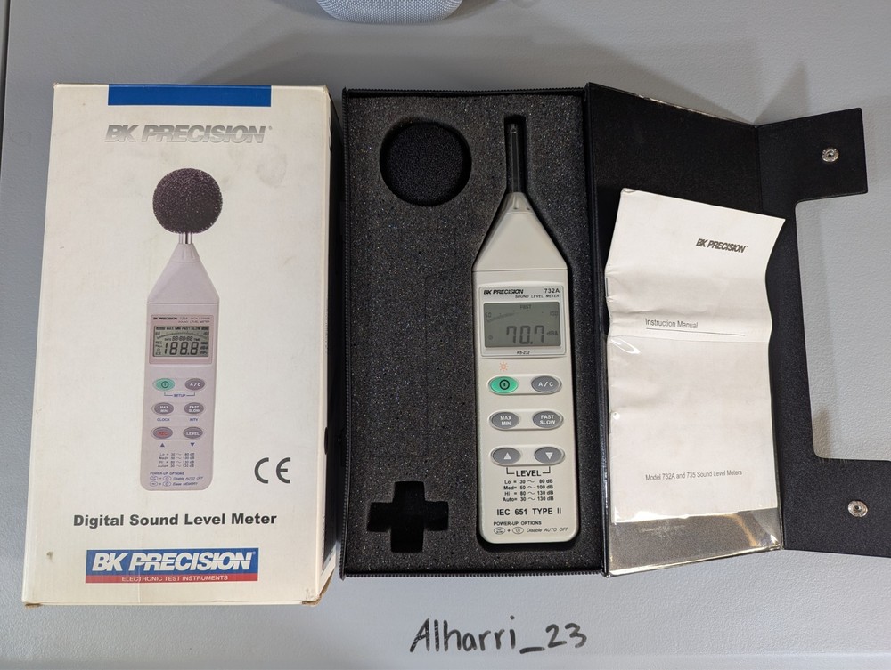 BK Precision 732A Digital Sound Level Meter with RS-232 Interface