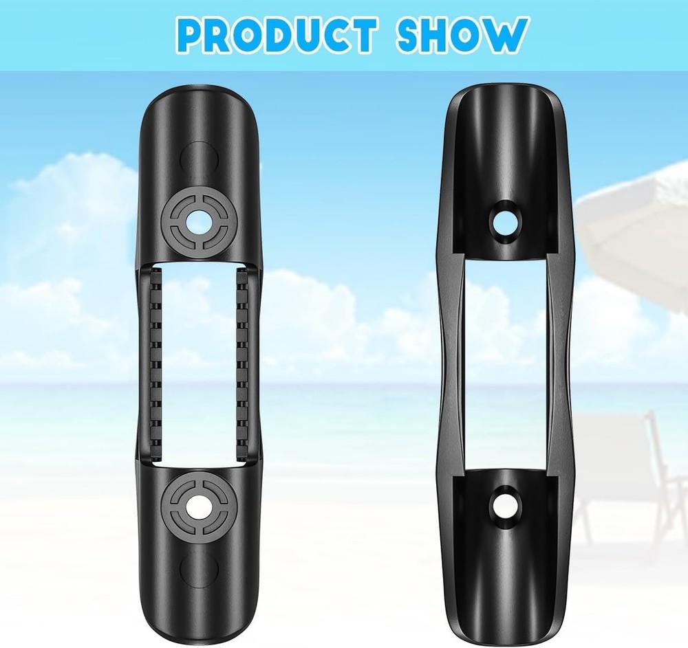 Matte Black Kayak Paddle Holder Clips - Secure & Versatile Paddle Storage