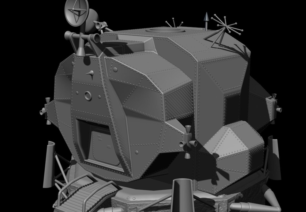 Lunar Module Apollo 11 - STL-OBJ FILES - FOR 3D printers