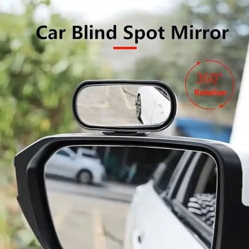 360 ° HD Blind Spot Car Mirror Rectangular, 2Pcs Blind Spot Car Rearview Stick