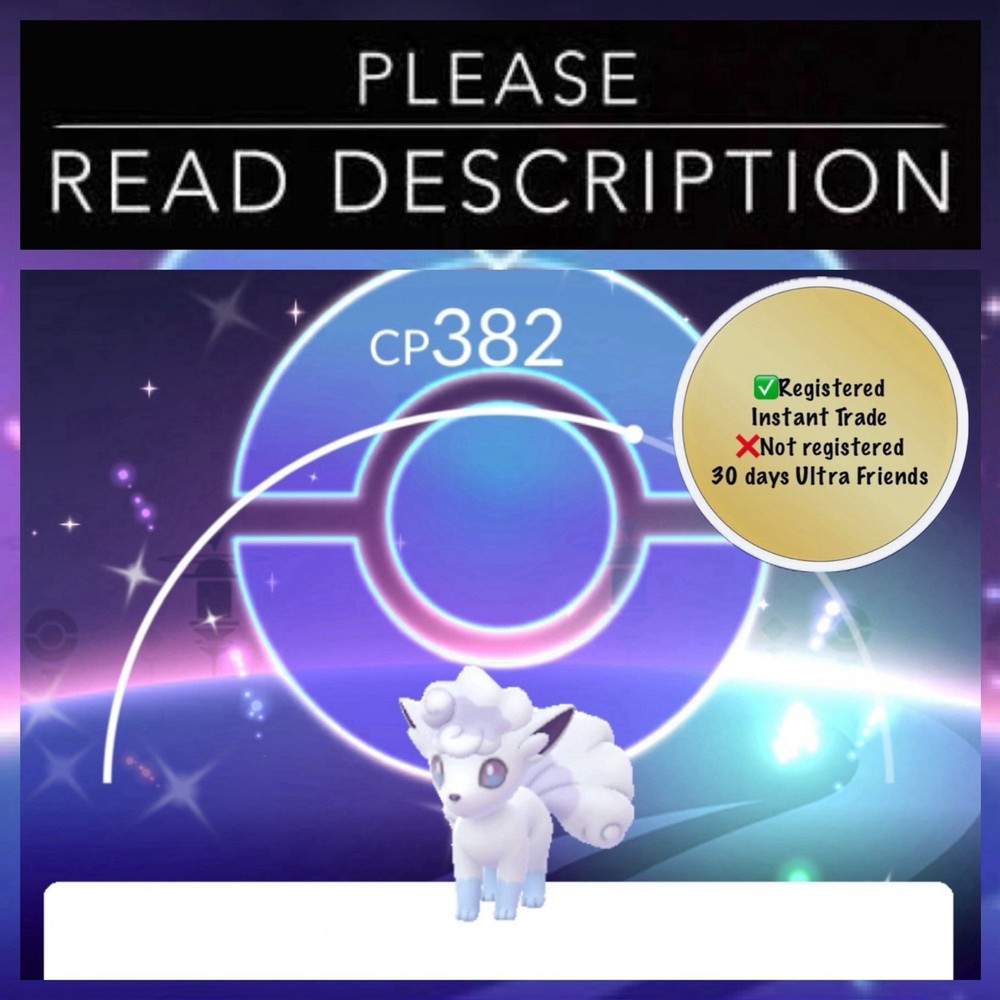 Shiny Vulpix Alolan Special Background Community Day - Pokemon Go