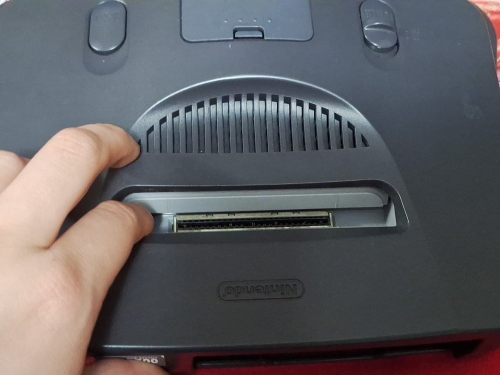 Nintendo 64 N64 System / Console Bundle + Cables + OEM Atomic silver Controller