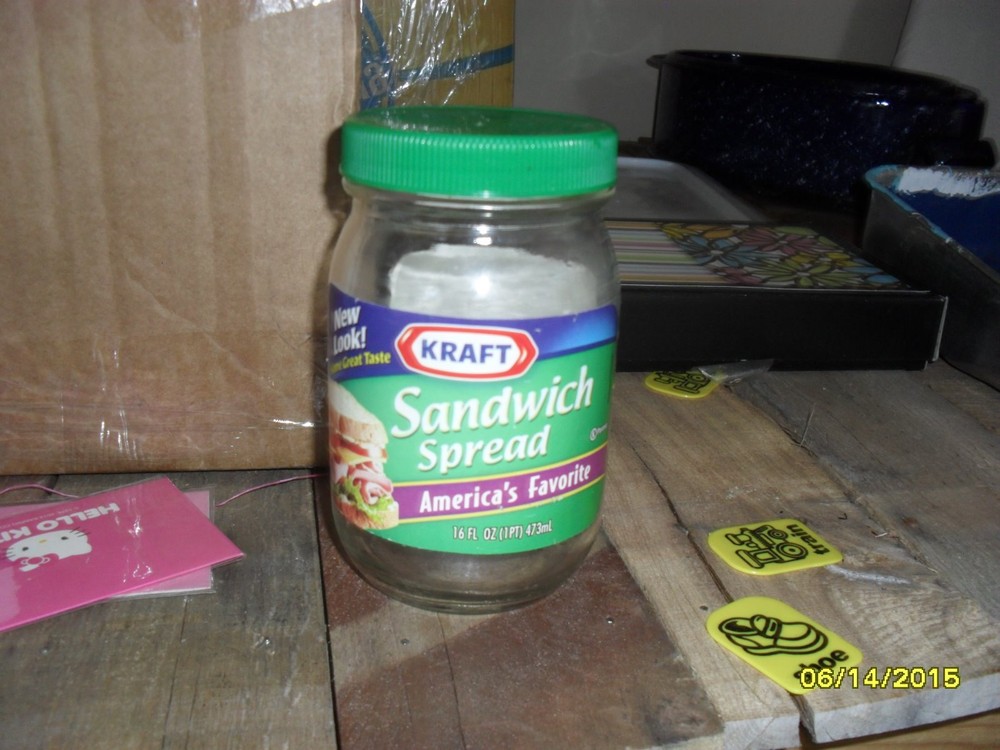 Kraft Glass Sandwich Spread Jar with Lid