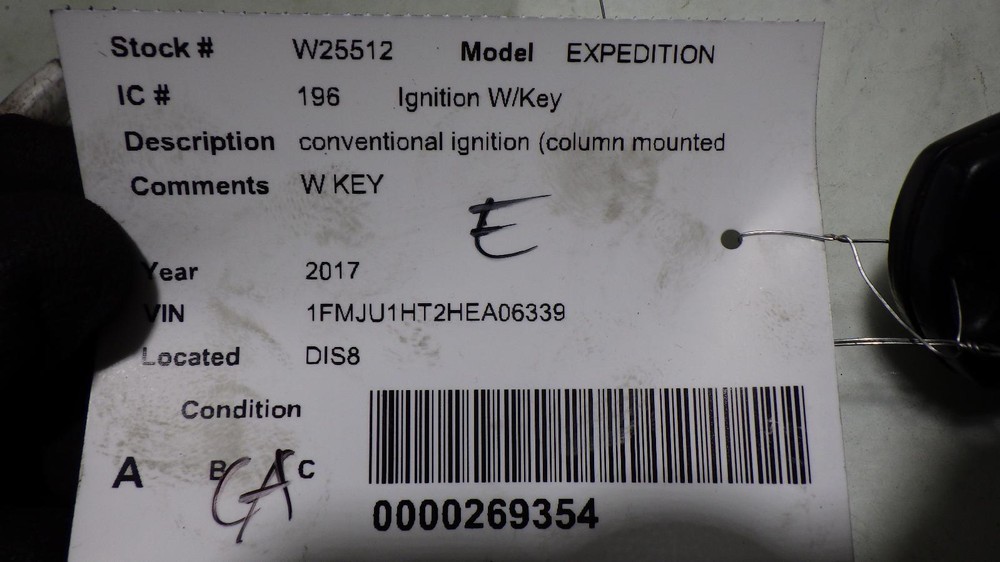 17 FORD EXPEDITION Ignition W/Key