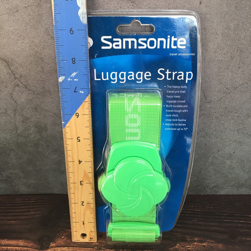 Samsonite Neon Green Luggage Suitcase Baggage Strap