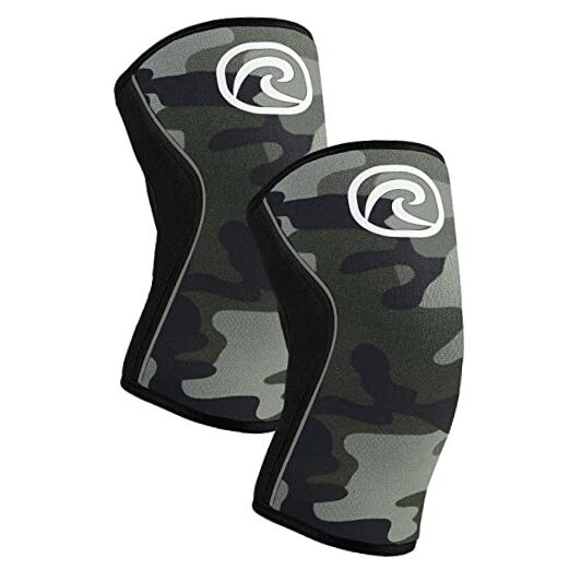 7mm Power Max Knee Compression Sleeve for Strength Medium Camo - 1 Pair