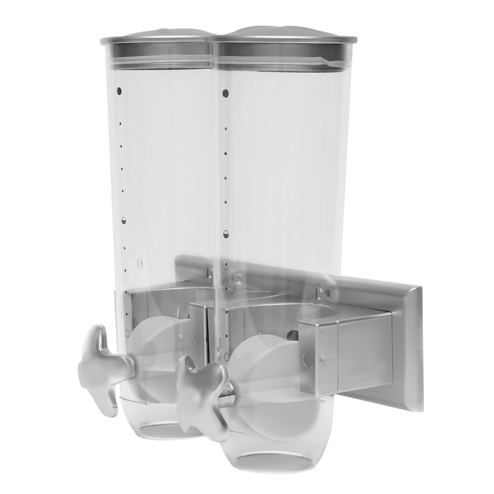 Wall-mounted Food Dispenser Column 3L/101oz Storage Container Silver