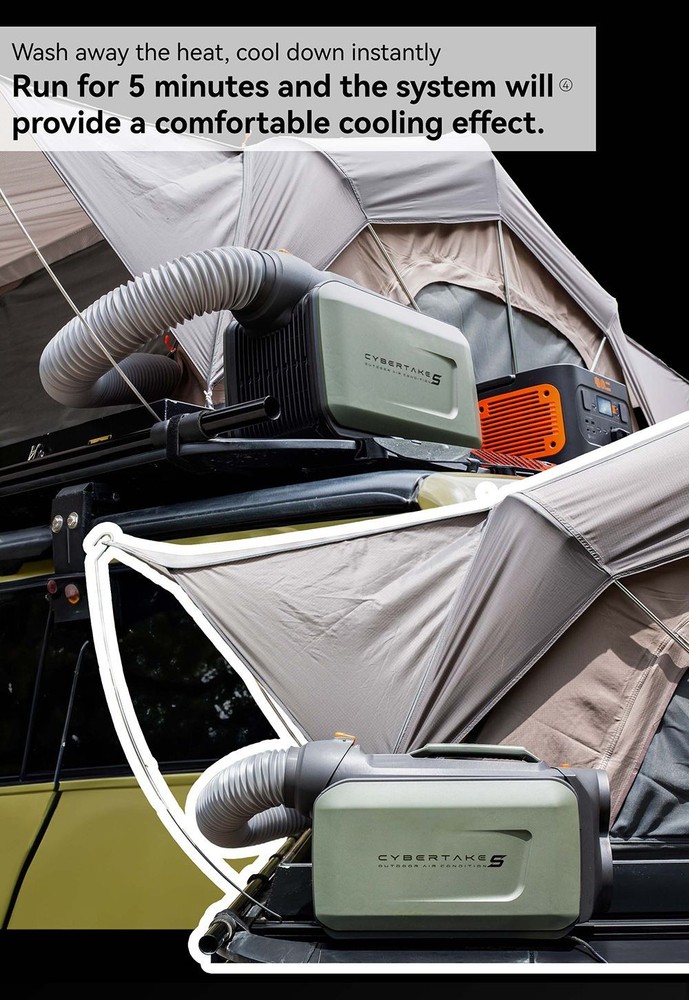 CYBERTAKE S1 Pro Portable Air Conditioner with Panasonic Compressor for Camping