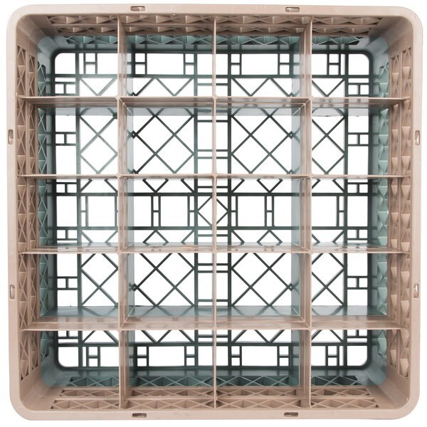 2 PACK Restaurant Dishwasher Glass Rack with 20 Compartments and TWO Extender