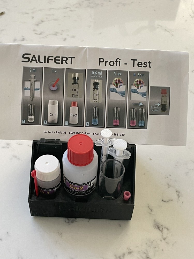 Salifert KH Test Kit Organizer Box 3D Printed