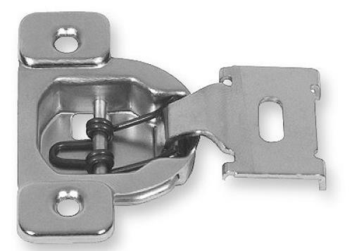 (12 Pack) Compact One-Piece 7/16" Overlay 2-Way Adjust Hinge